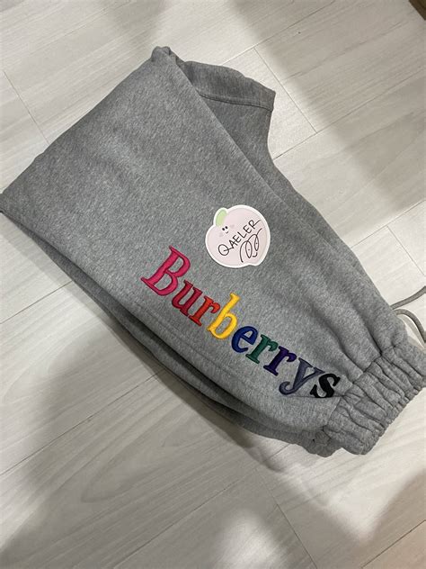 burberry rainbow sweatpants|burberry rainbow sweatpants street.